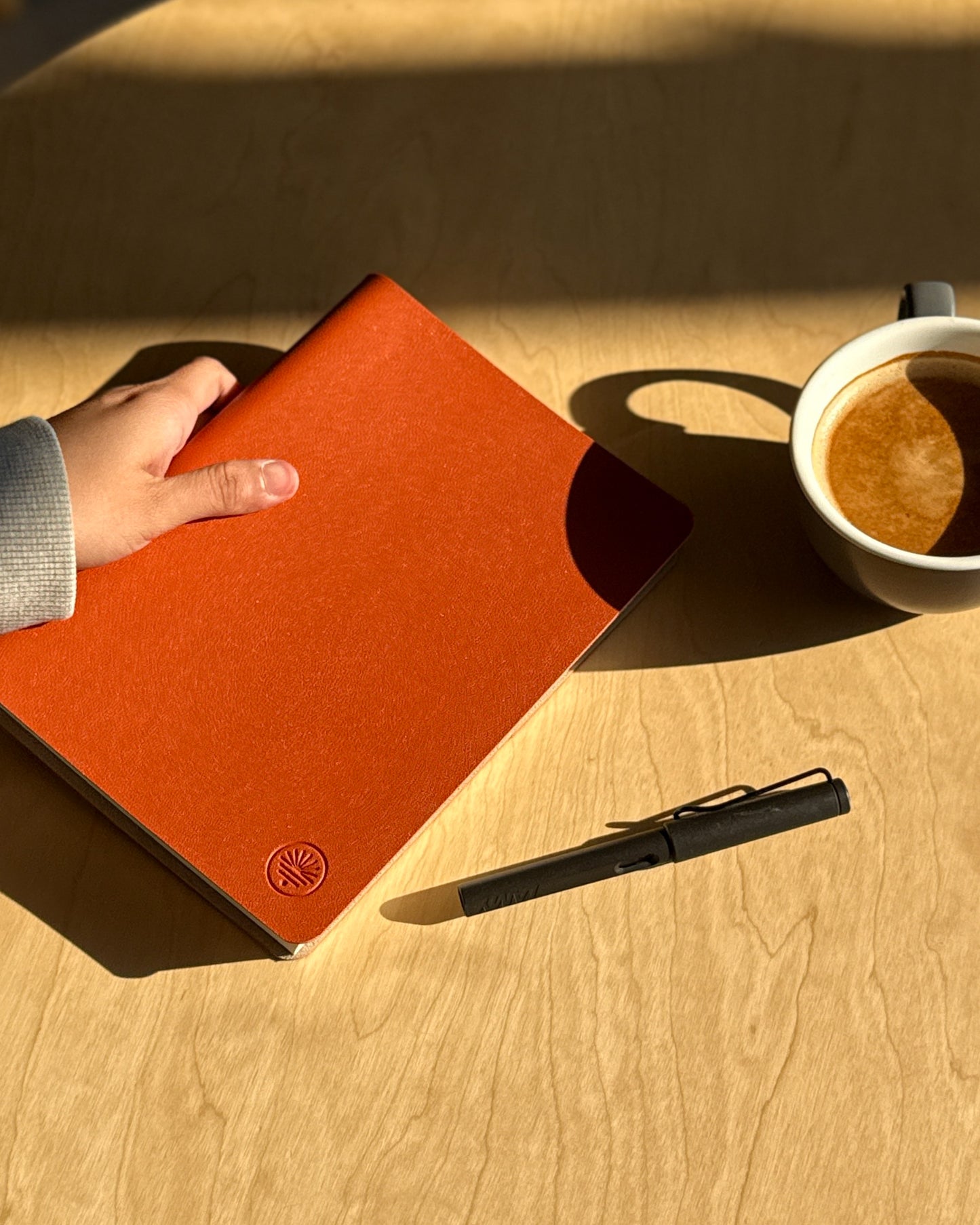 A5 Blank Notebook — Brick Orange